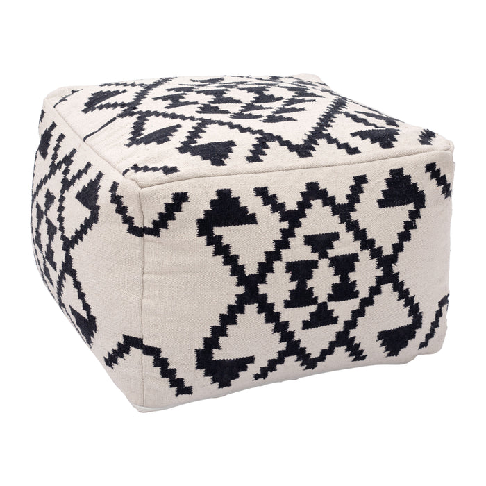 Zuo Modern Lizardo White Ottoman