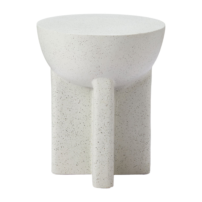 Zuo Molli White Round Side Table