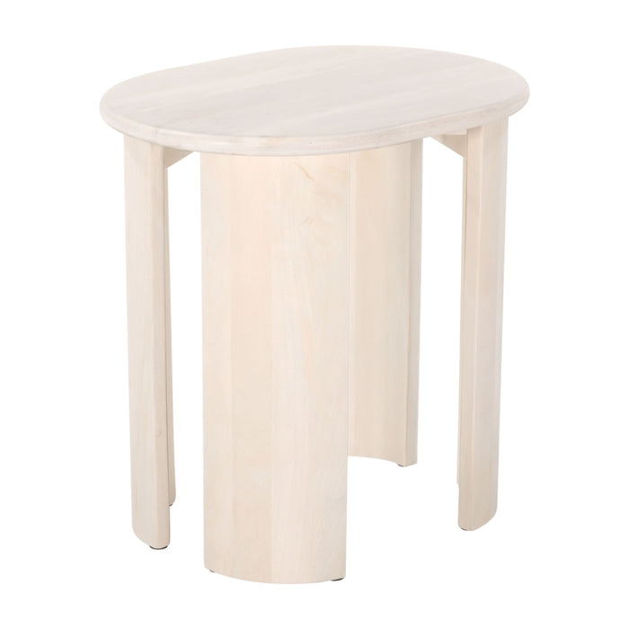 Zuo Risan Oval Wood Side Table