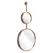 Zuo Mott Modern Gold Painted Steel Wall Mirror