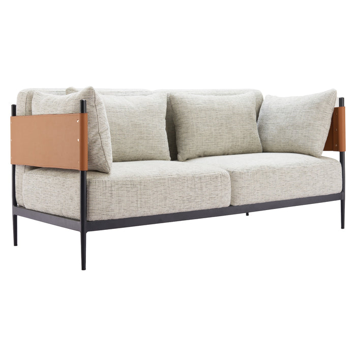 Zuo Modern Stirbe Grey Loveseat