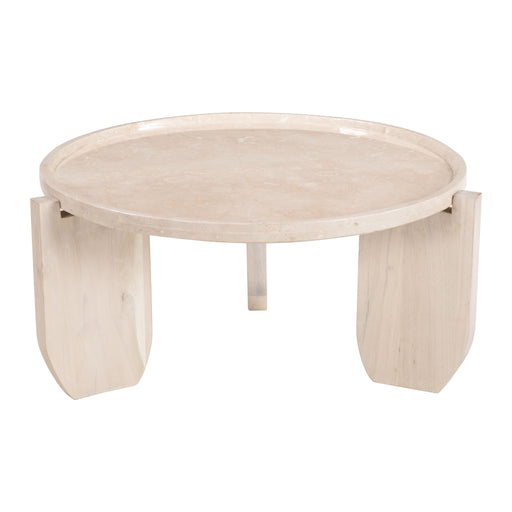 Zuo Nador Round Marble Coffee Table
