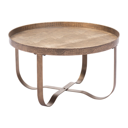 Zuo Vannes Round Gold Coffee Table