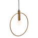 Anderson Teak Irenza Sleek Modern Ceiling Lamp Brass