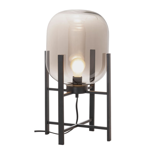 Zuo Wonderwall Modern Design with Tinted Glass Black Table Lamp