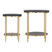 Zuo Koper Black Marble Coffee Table Set