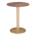 Zuo Alto Bistro Table Brown & Gold