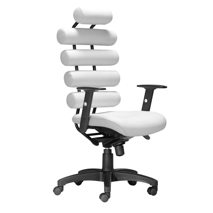 The Unico Modern Office Chair by Zuo, White