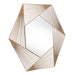 Zuo Aspect Modern Hexagonal Wall Mirror Copper