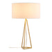 Zuo Sascha White & Brass Modern Glam Design Table Lamp