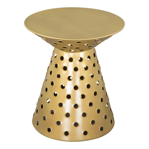 Zuo Proton Round Gold Side Table