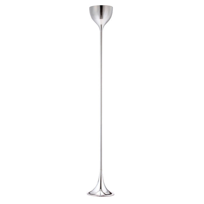 Zuo Neutrino Modern Sleek Elongated Design Floor Lamp Chrome