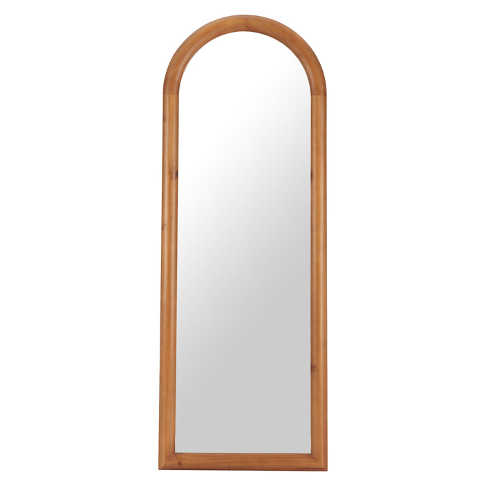 Zuo Tur Modern Fir Wood Standing Mirror in Natural