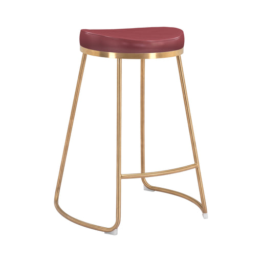 Zuo Bree Red Counter Stool