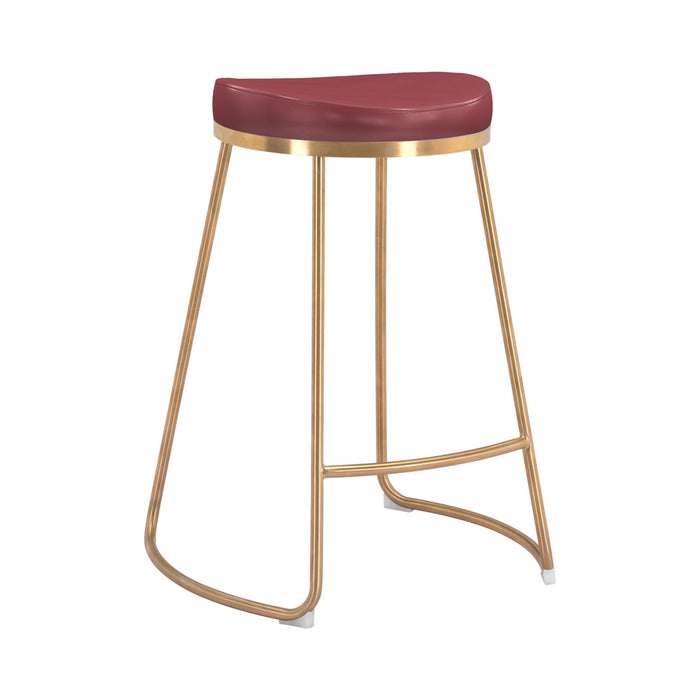 Zuo Bree Red Counter Stool