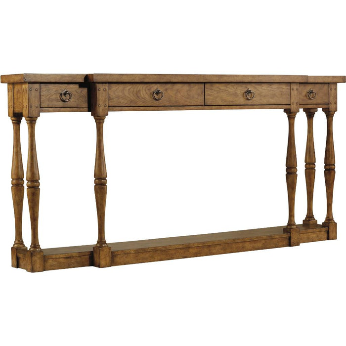 Hooker Furniture Sanctuary Four-Drawer Thin Console Table - Drift