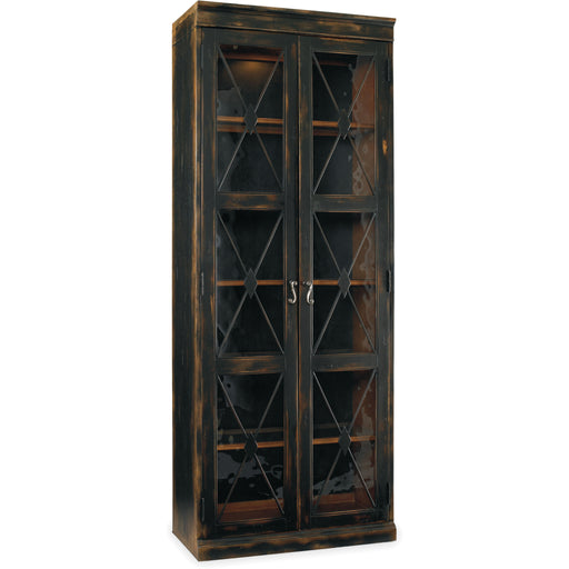 Hooker Furniture Sanctuary Two-Door Thin Display Cabinet - Ebony 