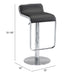 Zuo Equino Adjustable Barstool