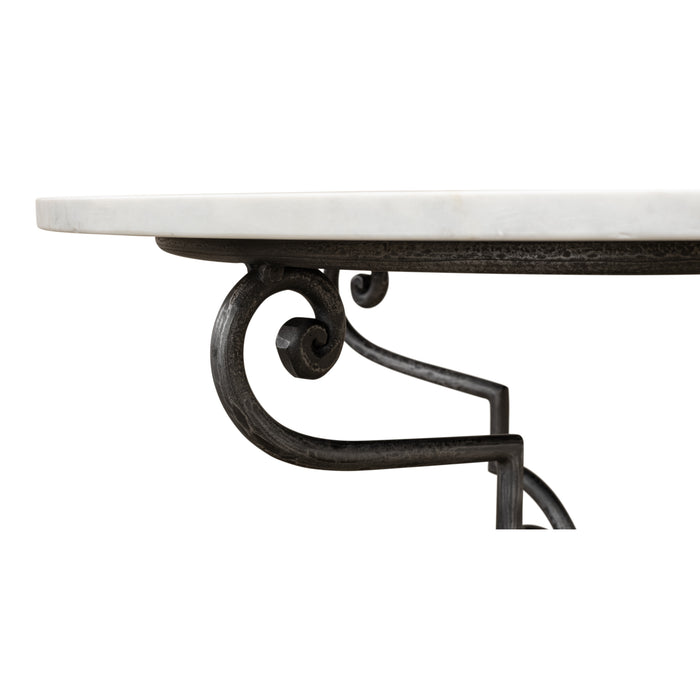 Sarreid LTD. The French Iron and Marble Table 30139