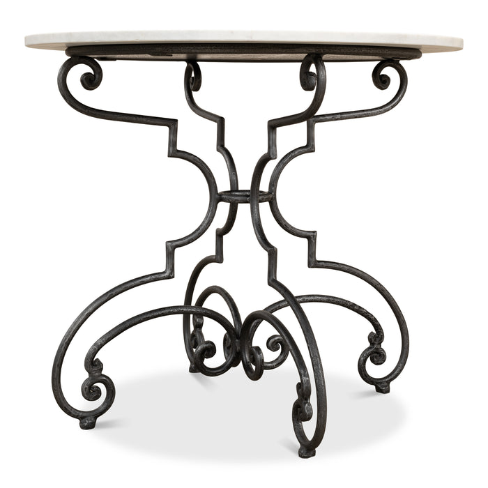 Sarreid LTD. The French Iron and Marble Table 30139