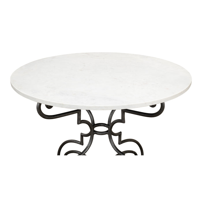 Sarreid LTD. The French Iron and Marble Table 30139