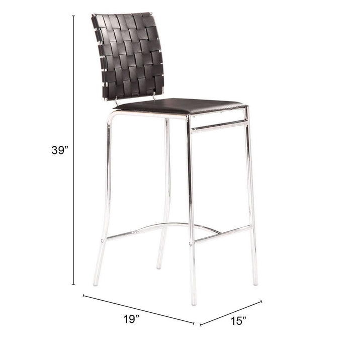 Zuo Criss Cross Counter Stool