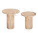 Zuo Fenith Travertine Accent Table Set