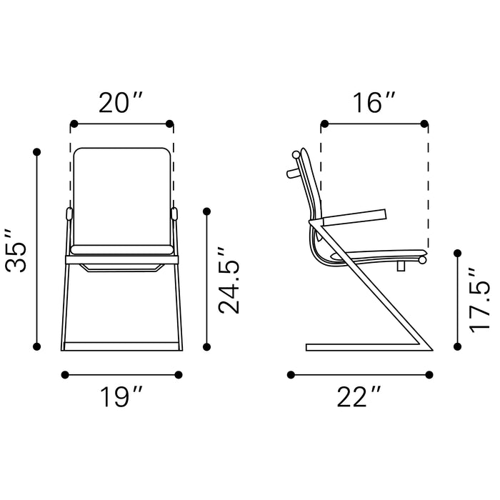 Zuo Lider Plus Conference Chair White