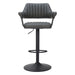 Zuo Erret Adjustable Barstool Gray