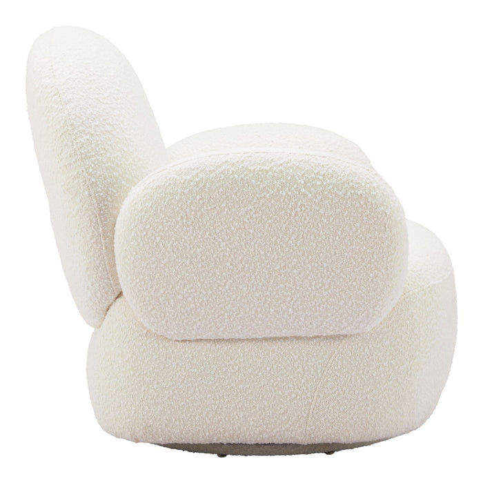 Zuo Modern Pilka White Swivel Chair