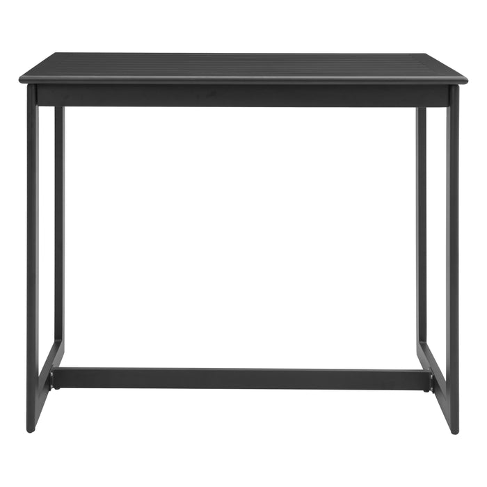 The Midnight Wave Bar Table by Zuo, Black