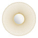 Zuo Glow Modern Round Gold Wall Mirror