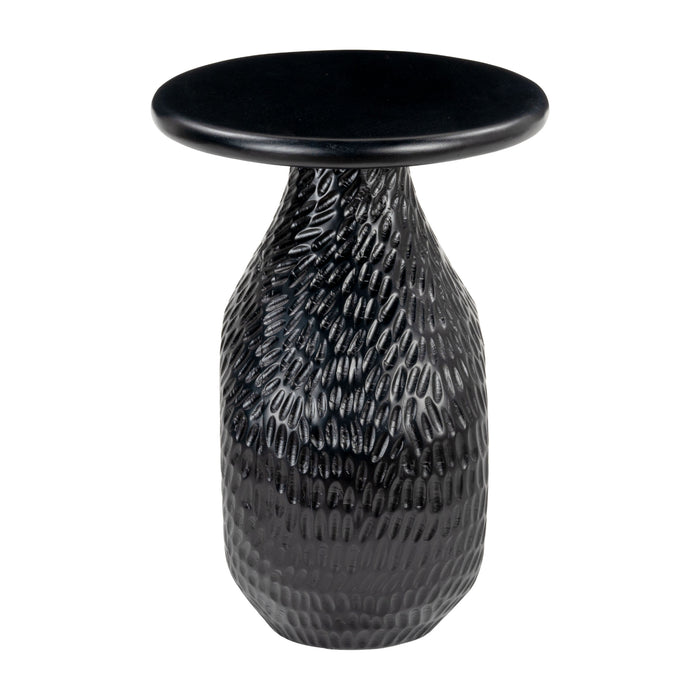 Zuo Piho Round Black Side Table