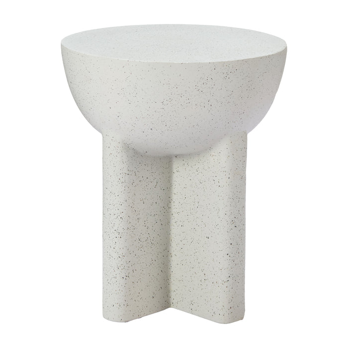 Zuo Molli White Round Side Table