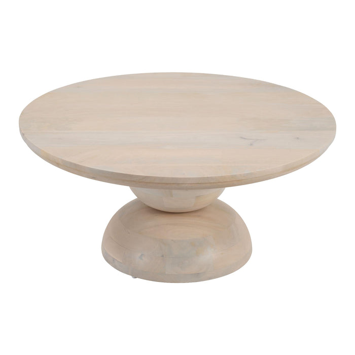 Zuo Bilanka Round Wood Coffee Table