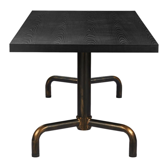 Neum Dining Table Black by Zuo Modern