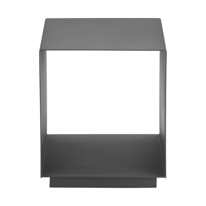 Zuo Kokos  Sleek Aluminum Charcoal Square Side Table