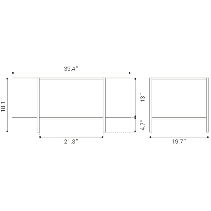 Zuo Pullman White Coffee Table