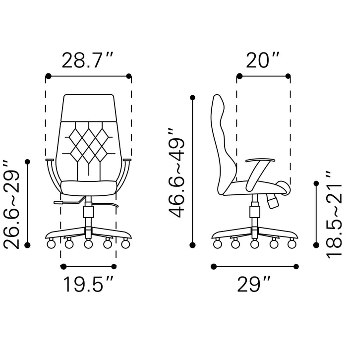 Boutique Modern Office Chair by Zuo