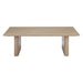 Zuo  Duna  Natural Faux Wood and Aluminum Coffee Table