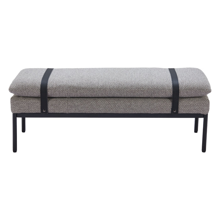 Zuo Padd Bench Gray