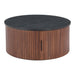 Zuo Nejaus Brown Round Coffee Table