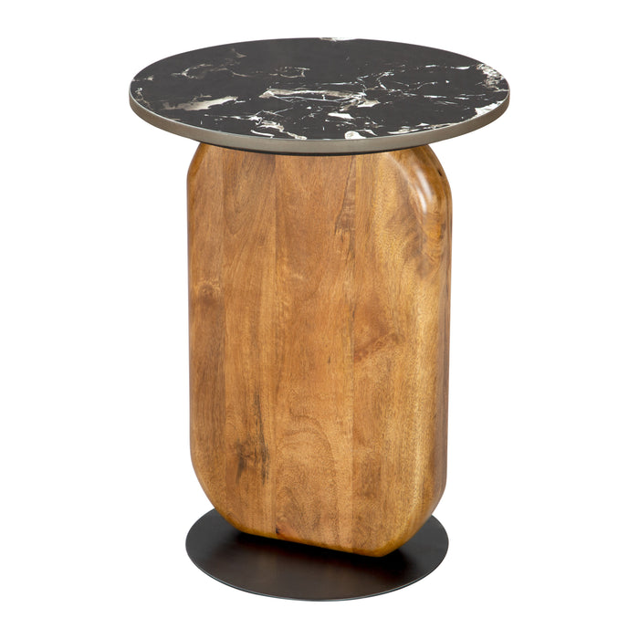 Zuo Pemba Round Marble Side Table