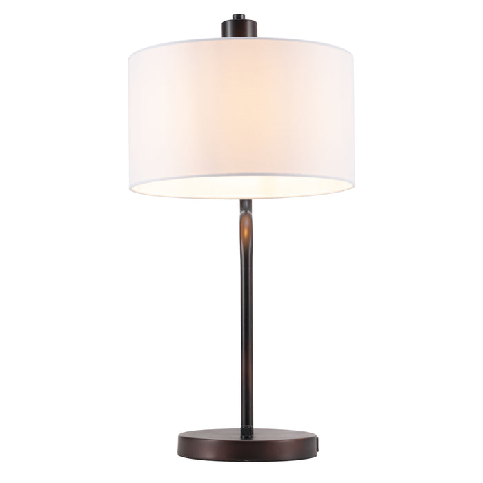 Zuo Middlemist White Electroplated Steel Modern Design Table Lamp