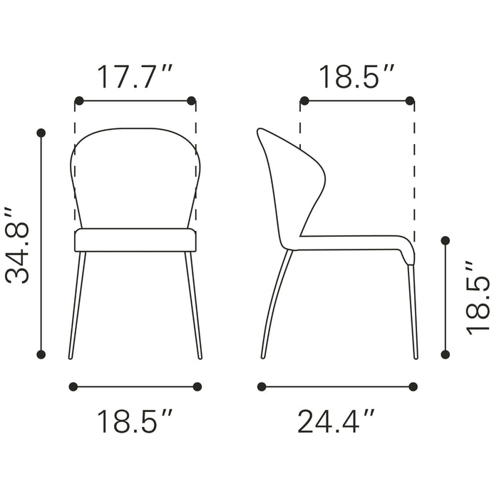 Zuo Oulu Dining Chair