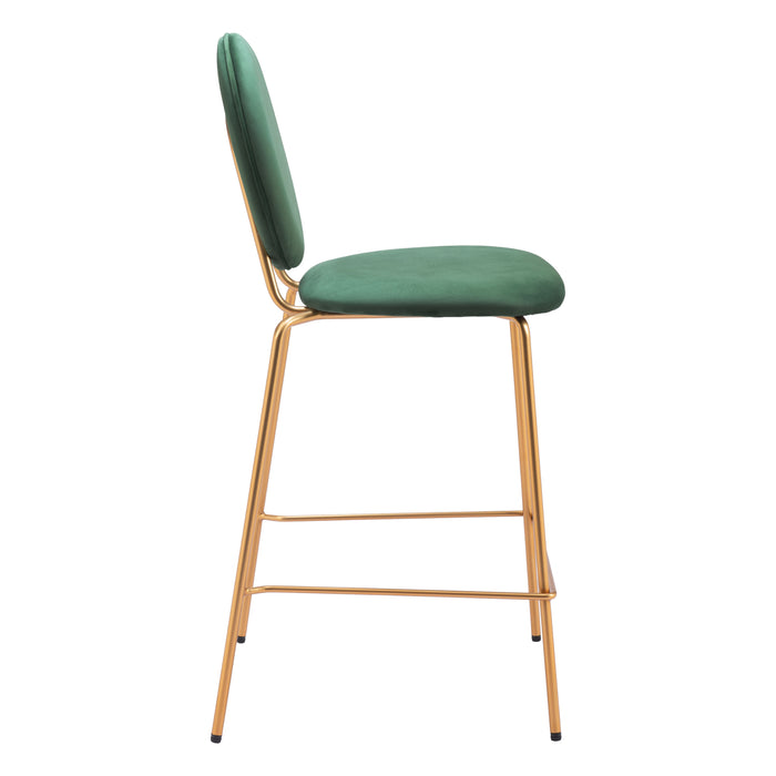 Zuo Odessa Counter Stool Green