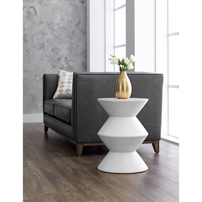 Sunpan Union Indoor and Outdoor Round Concrete End Table