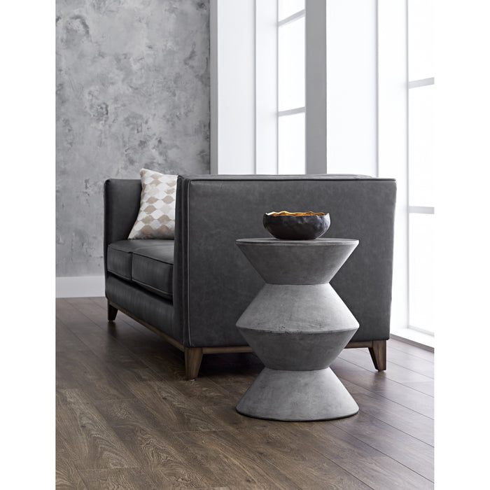 Sunpan Union Indoor and Outdoor Round Concrete End Table