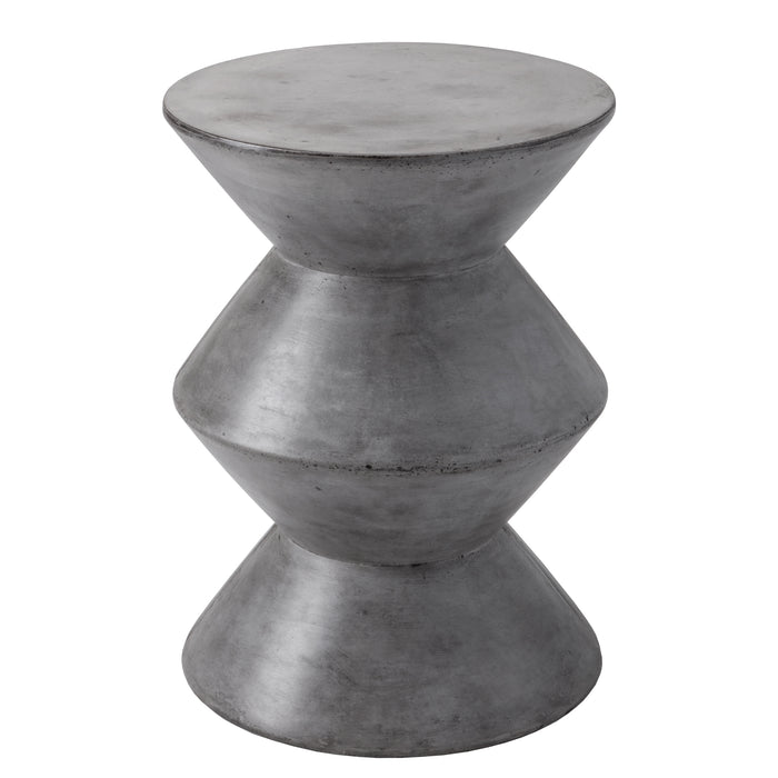 Sunpan Union Indoor and Outdoor Round Concrete End Table