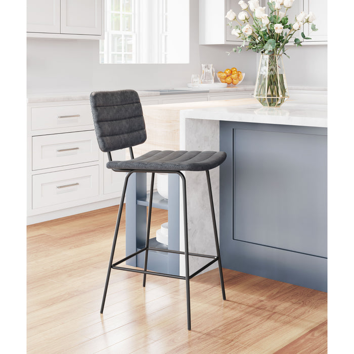 Zuo Boston Black Counter Stool